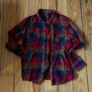 Vans flannel men’s button down shirt “Off the Wall”